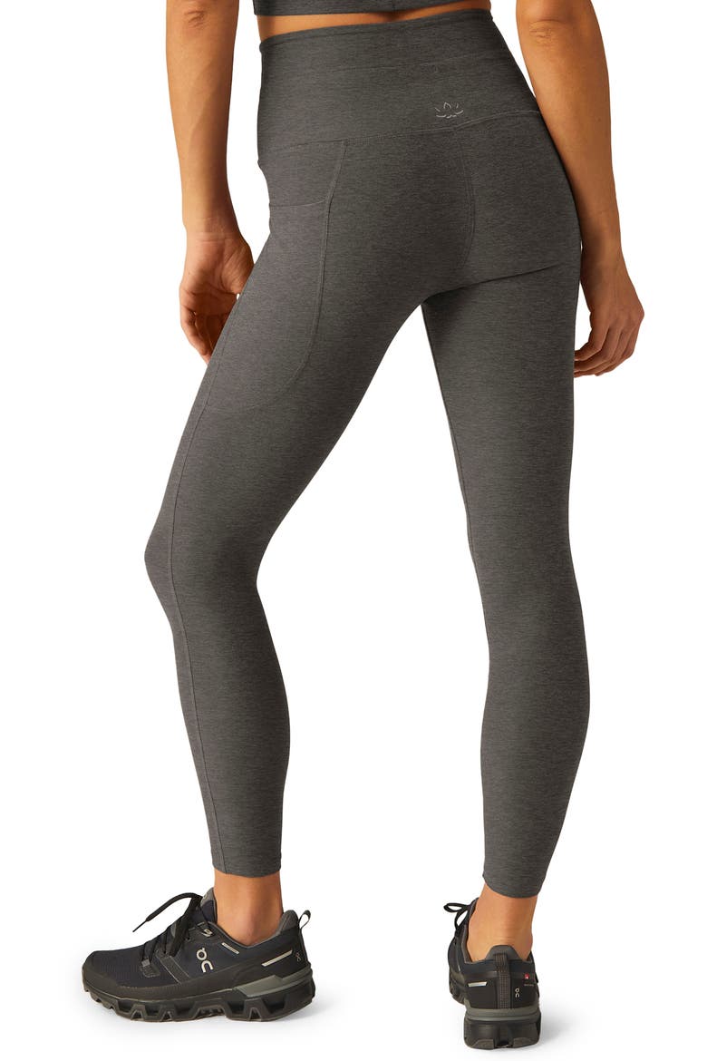 Space Dye Pocket Midi Leggings, Alternate, color, TRUE GRAY HEATHER