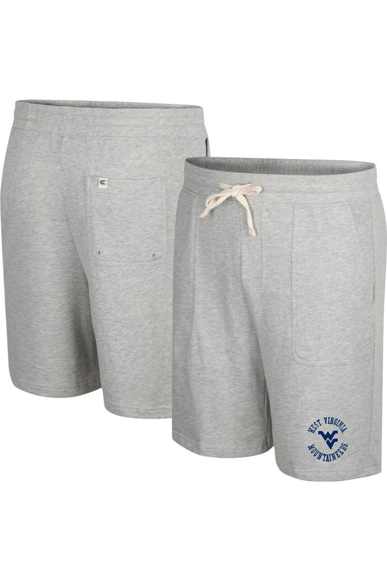 Men's Colosseum Heather Gray West Virginia Mountaineers Love To Hear This Terry Shorts, Main, color, Heather Gray