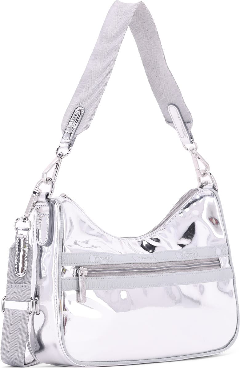 LeSportsac Small Convertible Shoulder Bag, Alternate, color, Silver Specchio