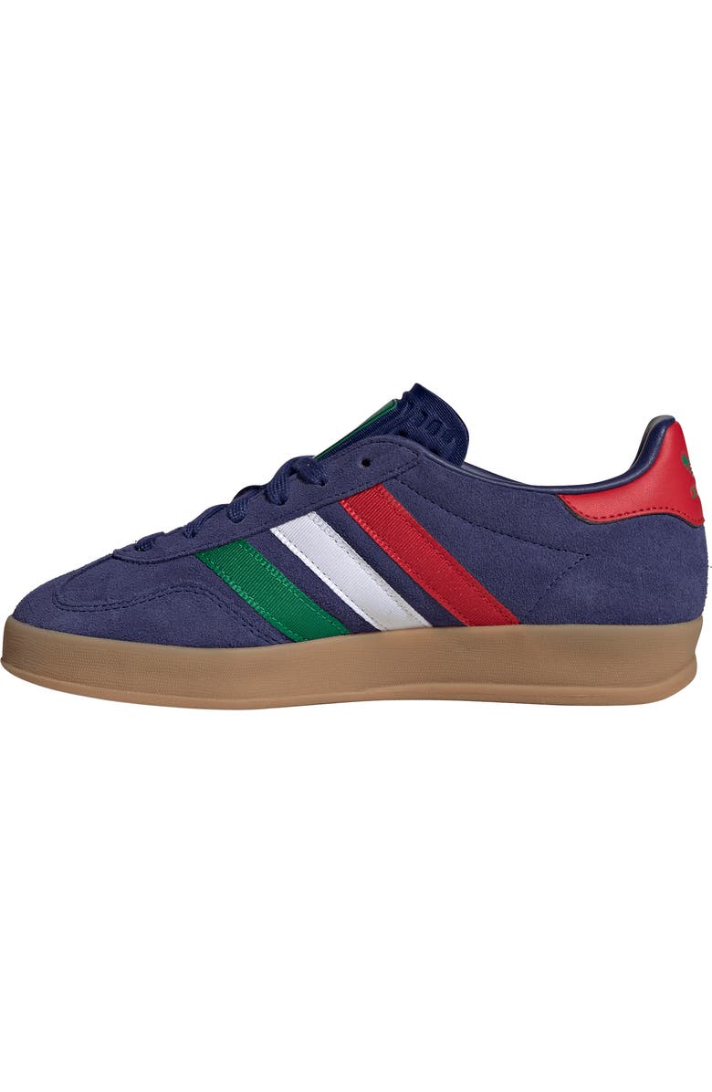 adidas x FIFA Kids' Gazelle Indoor Sneaker, Alternate, color, Blue/ Green/ Scarlet