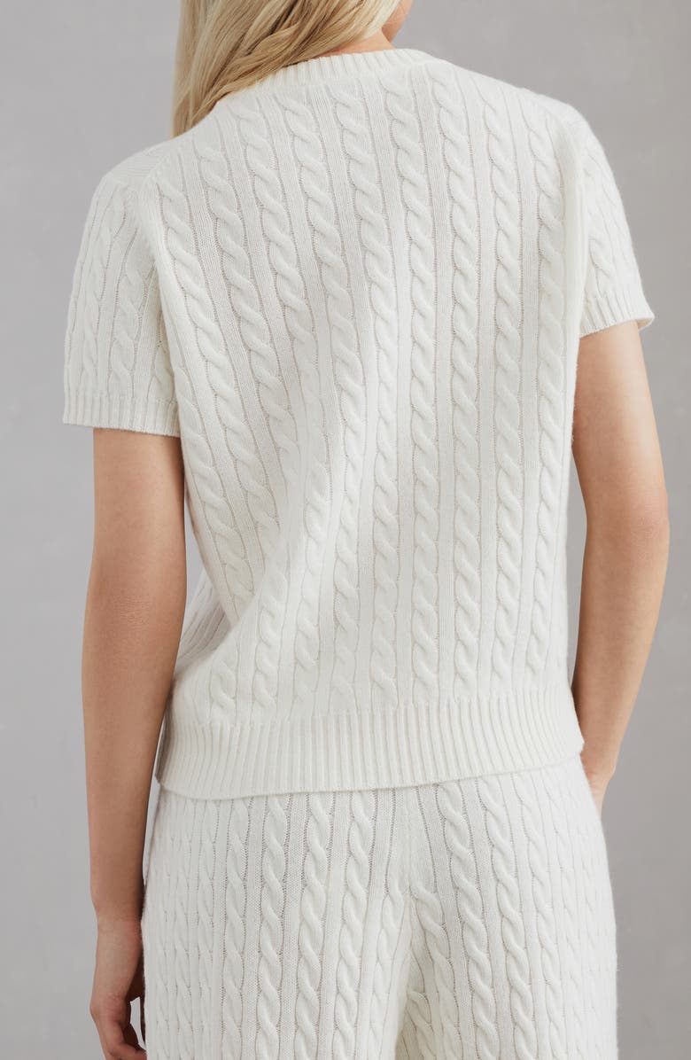 Brunello Cucinelli Cashmere short sleeve sweater, Alternate, color, 