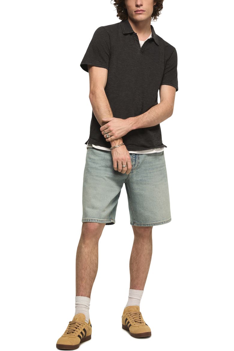 Johnny Collar Slub Jacquard Polo, Alternate, color, CAVIAR