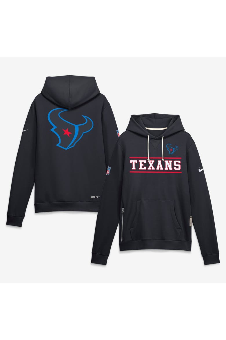 Men's Nike Navy Houston Texans Standard Issue Replay Officials Alternate Dri-FIT Hoodie, Main, color, Navy