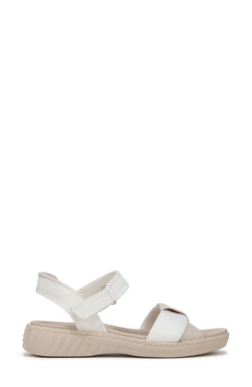 Bzees Women's Lane Washable Open Round Toe Strappy Sandals In White