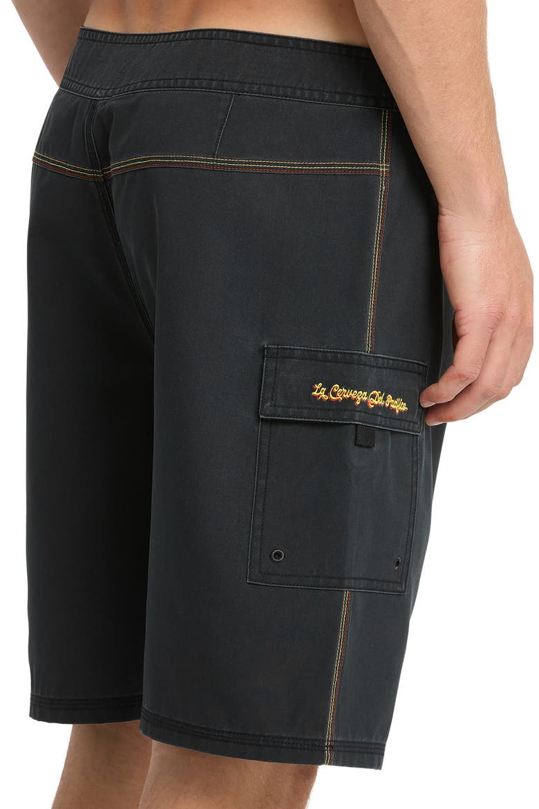 Pacifico Ballena 20 Board Shorts, Alternate, color, BLACK