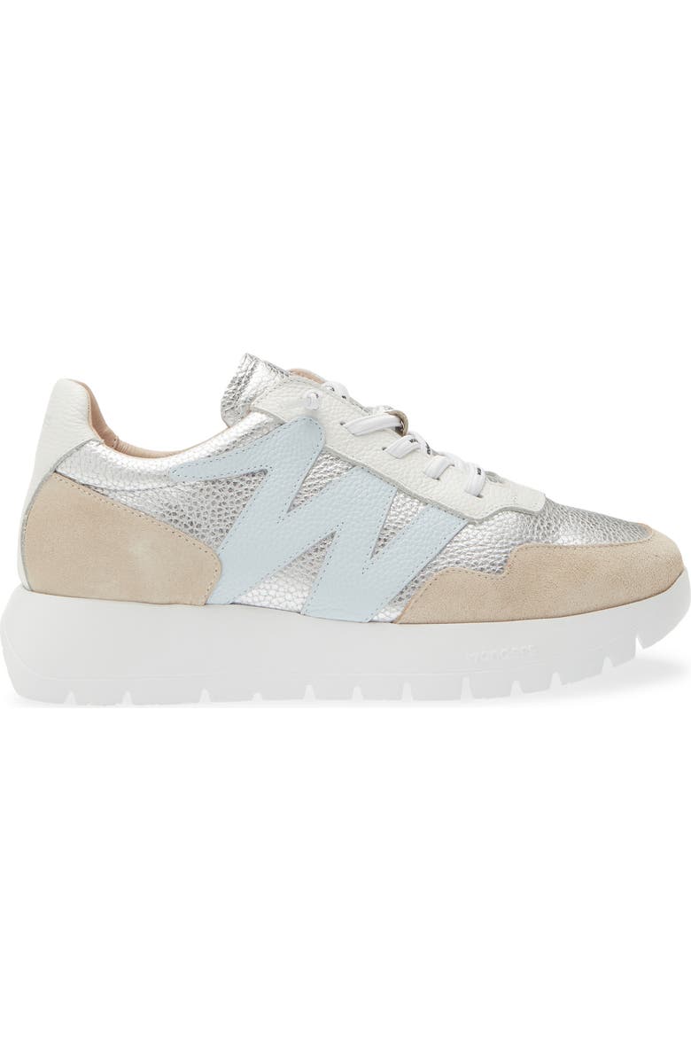 Wonders Platform Sneaker, Alternate, color, Plata/ Aura
