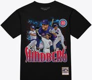 Mitchell & Ness Men's Mitchell & Ness Ryne Sandberg Black Chicago Cubs Legendary Collage Player T-Shirt
