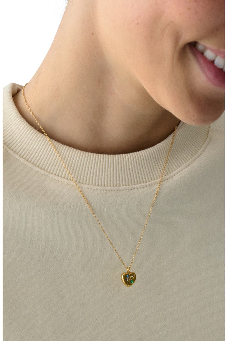 self-love club pendant necklace, Alternate, color, GOLD MULTI