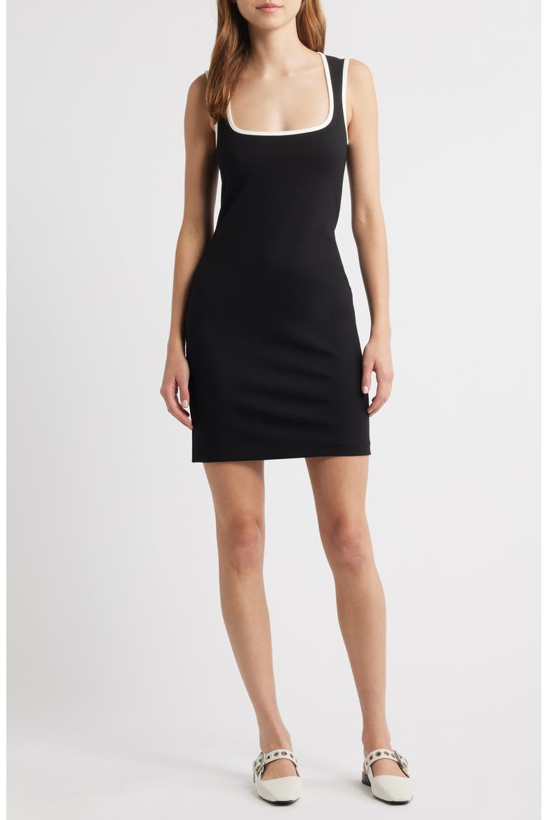 Irina Sleeveless Sport Minidress, Main, color, BLACK