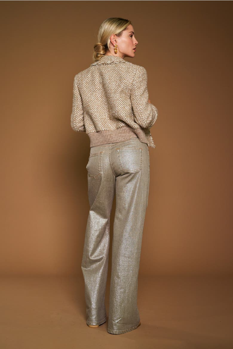 Jenas With Shiny Silver Finish, Alternate, color, Sand