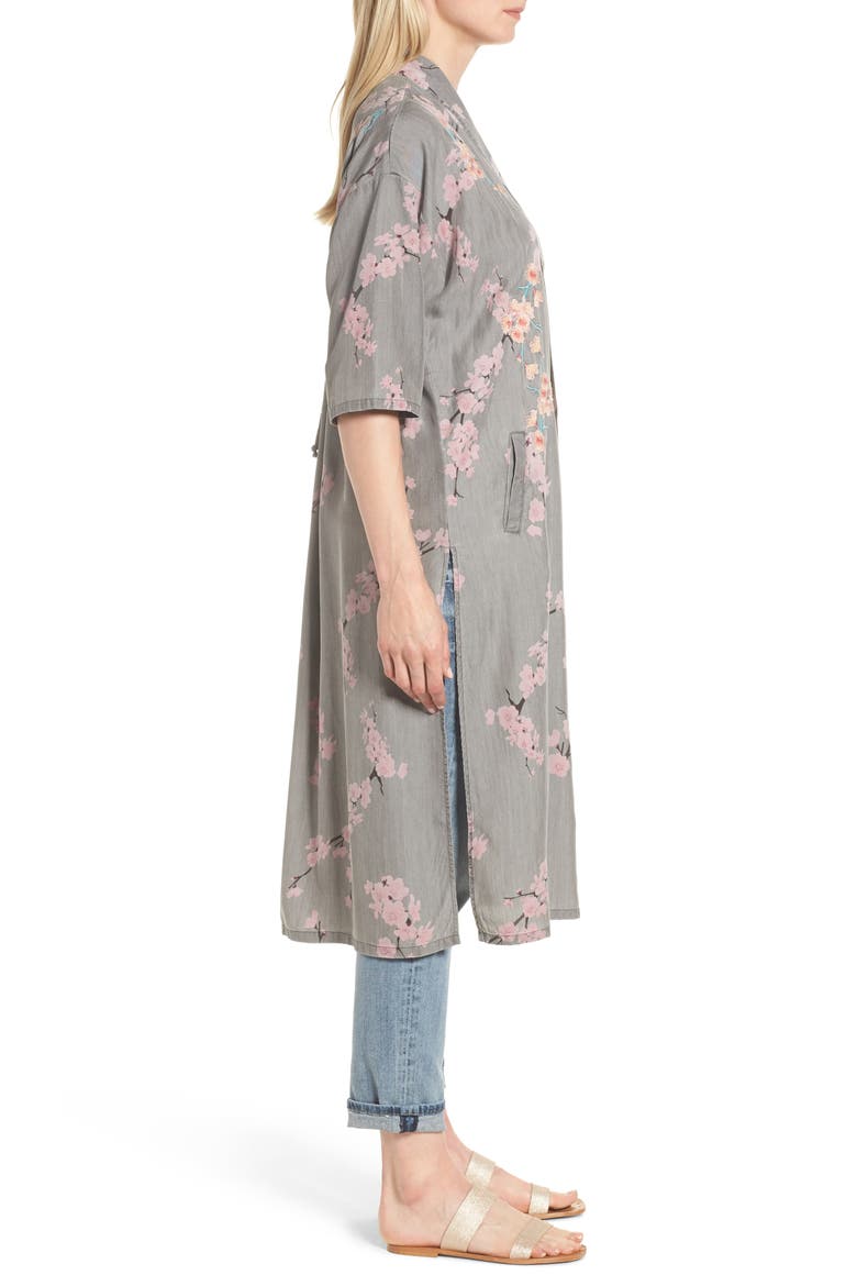 Cherry Blossom Kimono, Alternate, color, GREY CHERRY BLOSSOM