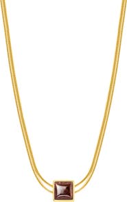 Karma and Luck Love & Cherish - Ruby Evil Eye July Birthstone Necklace
