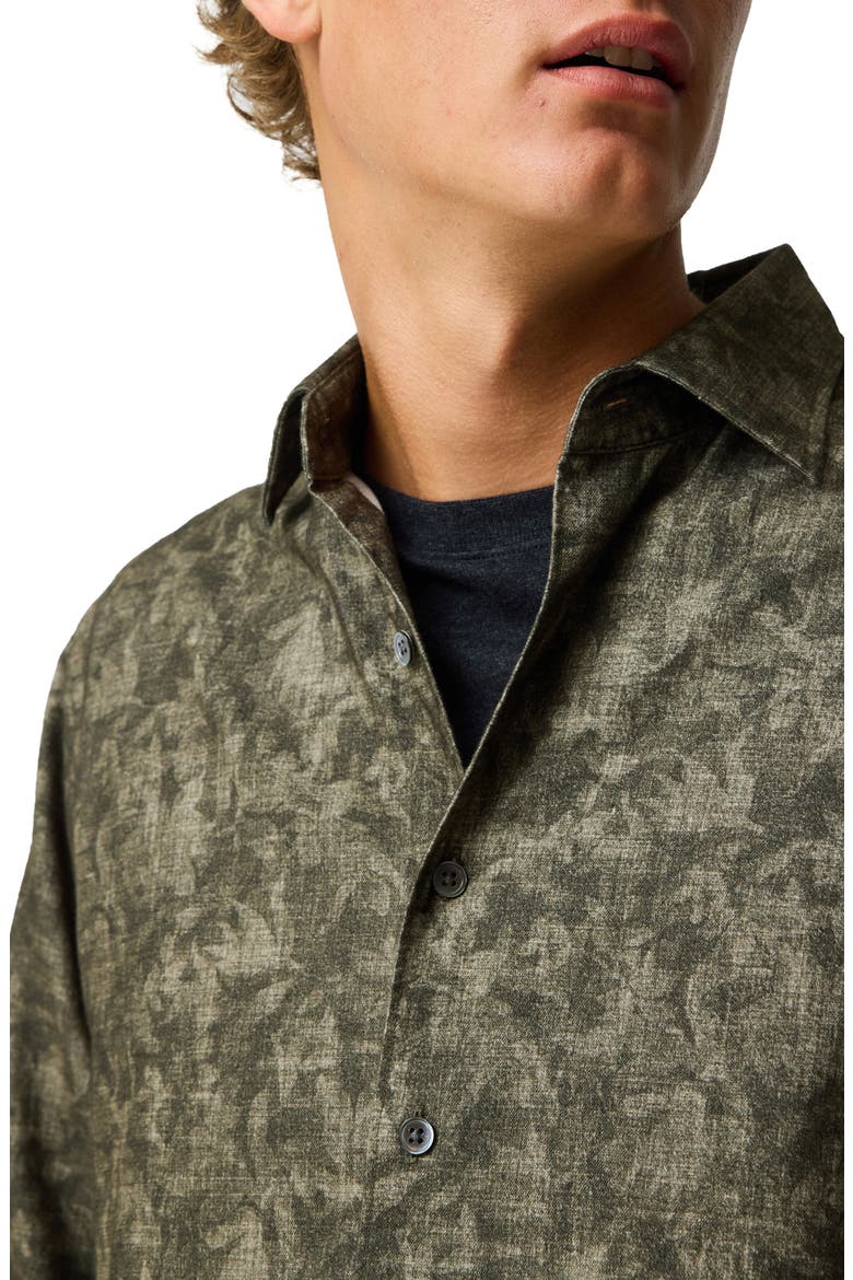 Campbell Valley Cotton Shirt, Alternate, color, MOSS