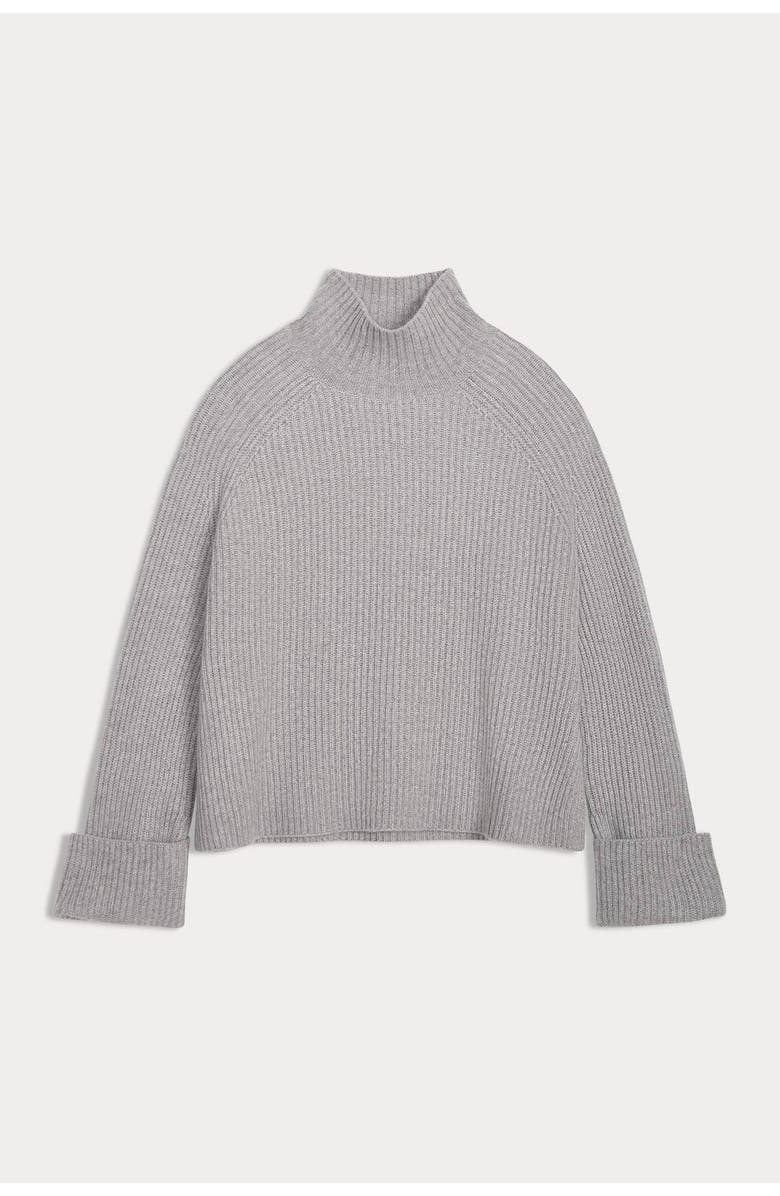 NAKED CASHMERE Isabella Cashmere Turtleneck, Alternate, color, Shadow Heather