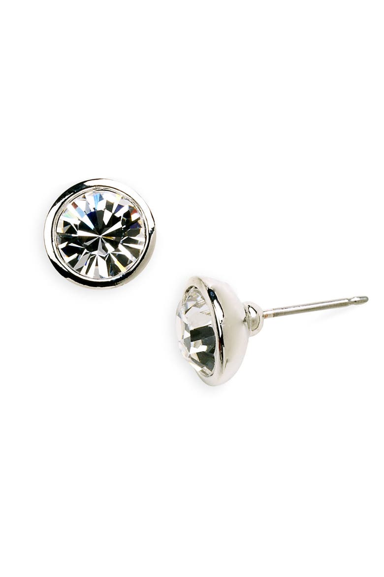 Crystal Stud Earrings (Nordstrom Exclusive), Main, color, RHODIUM/ CRYSTAL