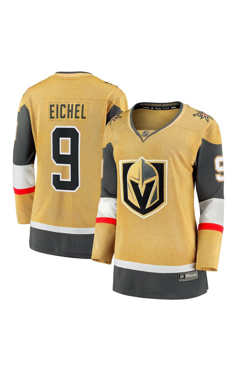 FANATICS Women's Fanatics Jack Eichel Gold Vegas Golden Knights Home Breakaway Player Jersey, Main, color, Gold