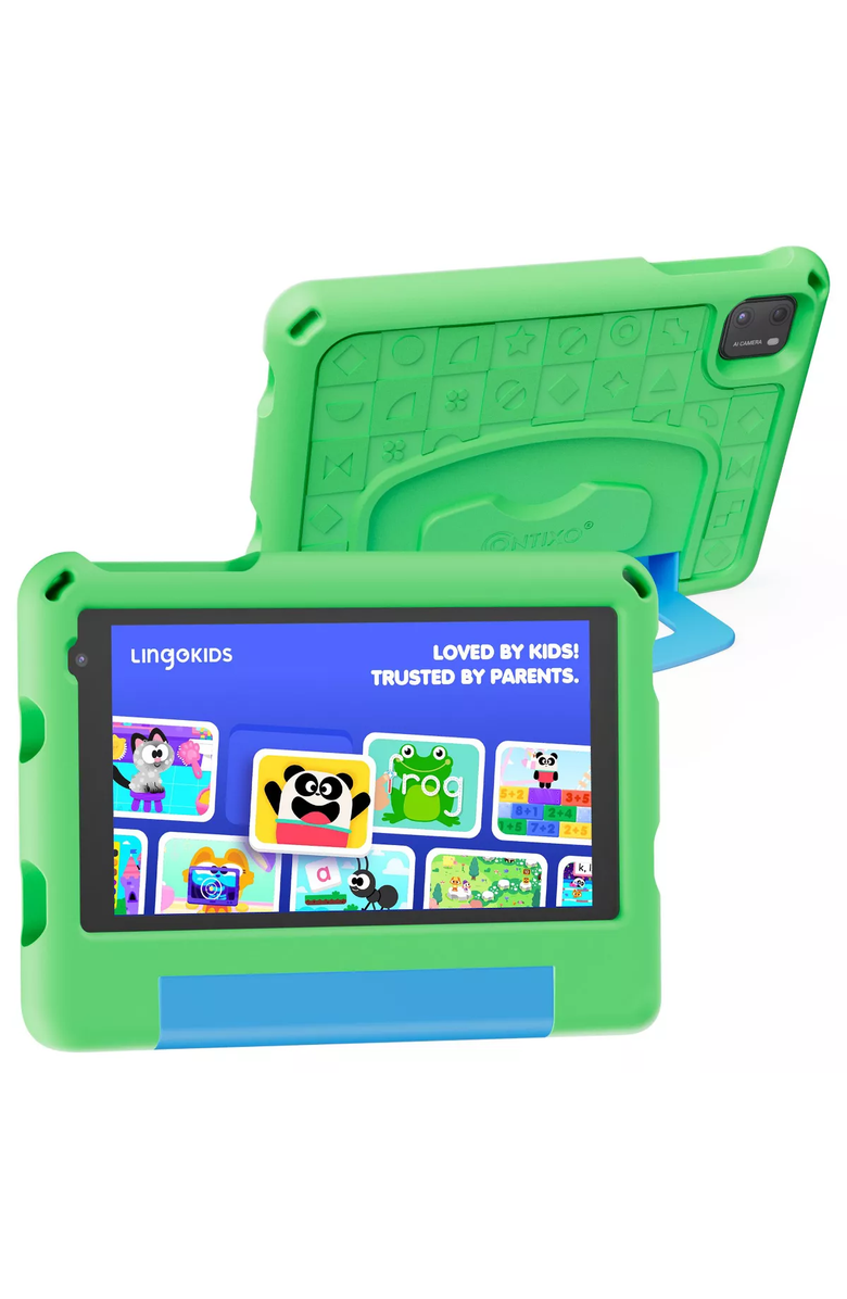 CONTIXO 7" Android 15 Tablet with Kids Stand Case, Main, color, Green