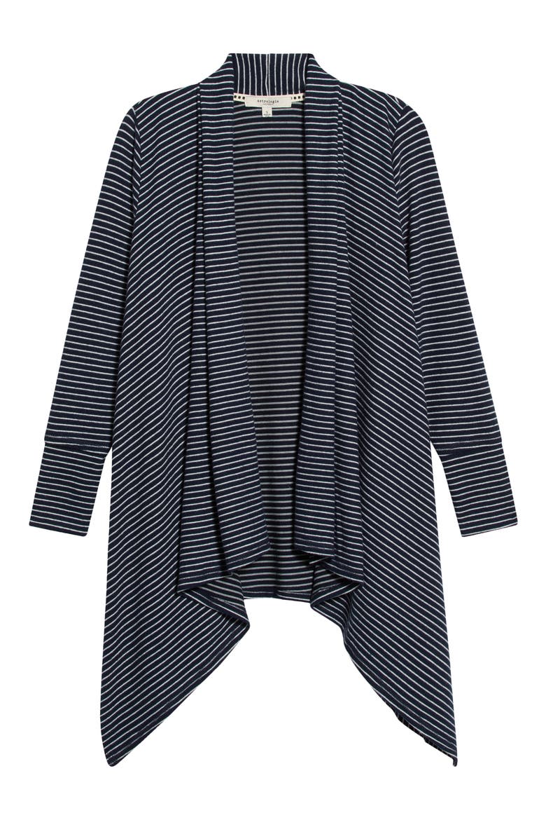 Mae Striped Cardigan, Alternate, color, NAVY/WHITE
