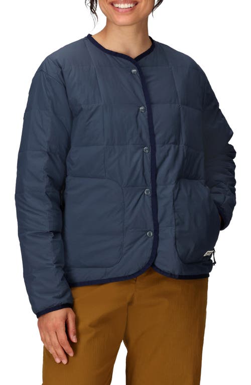 Marmot Ares Collarless 700 Fill Power Down Jacket In Blue