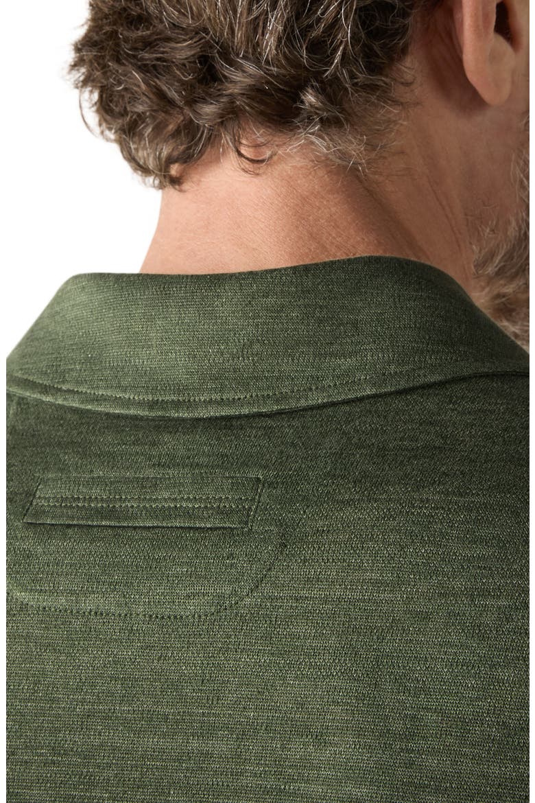 Lino Polo Shirt, Alternate, color, PINE GREEN