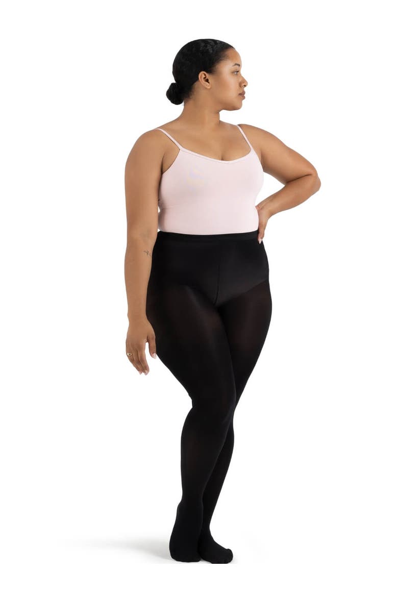 Ultra Hold Plus Size Footed Tight, Main, color, black