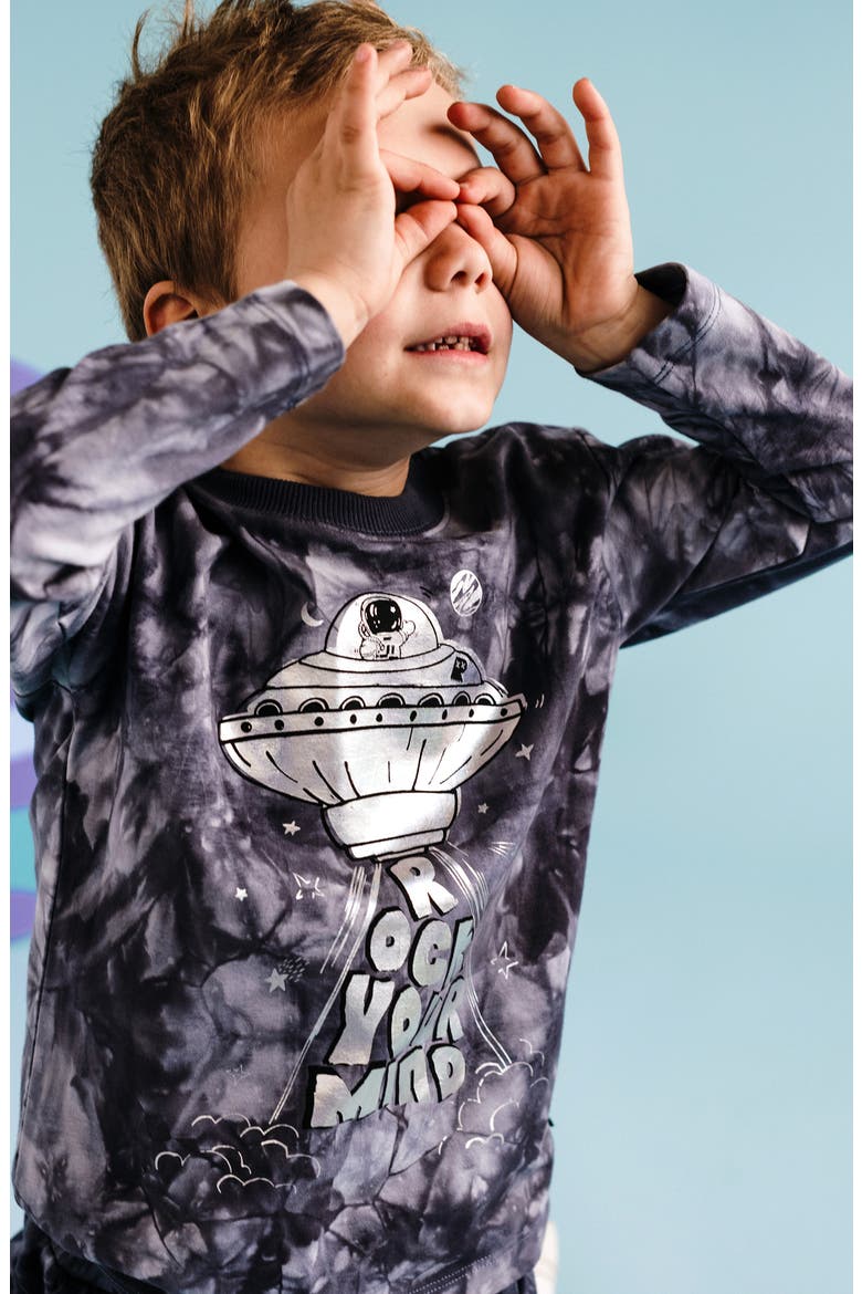 Kids' Jersey Graphic T-shirt, Alternate, color, SPACE GREY