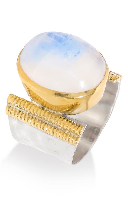 Ys Gems Oval Gemstone Ring In Blue