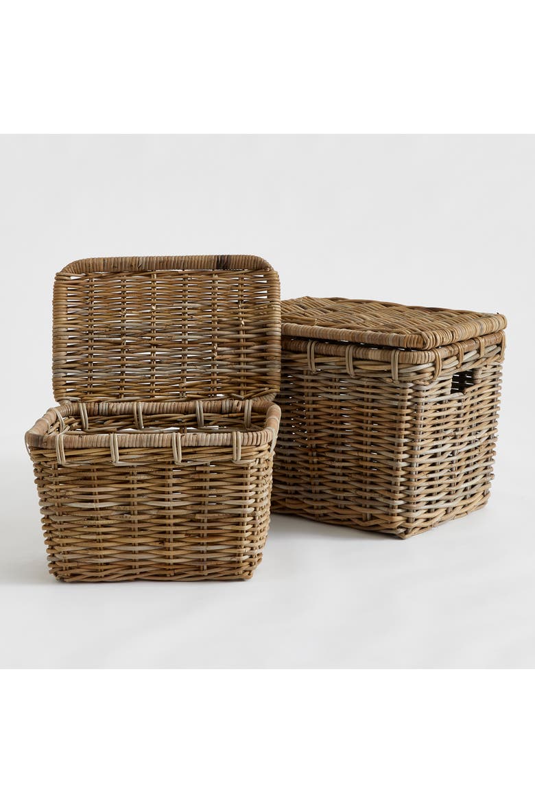 Ruthie Storage Trunks Set of 2, Alternate, color, Brown