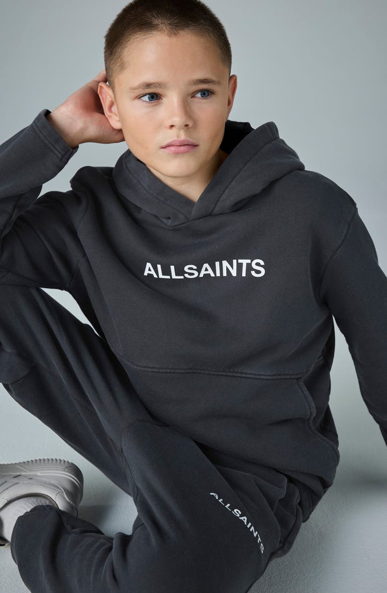 smALLSAINTS by ALLSAINTS Kids' Acid Wash Hoodie & Sweatpants Set, Alternate, color, Grey
