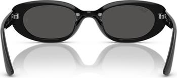 53mm Pillow Oval Sunglasses