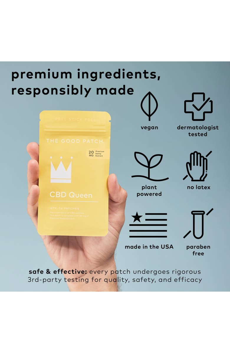 The Good Patch CBD Queen Wellness Patch, Alternate, color, NO COLOR