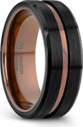 Larson Jewelers Nevan Flat Brushed Tungsten Wedding Band