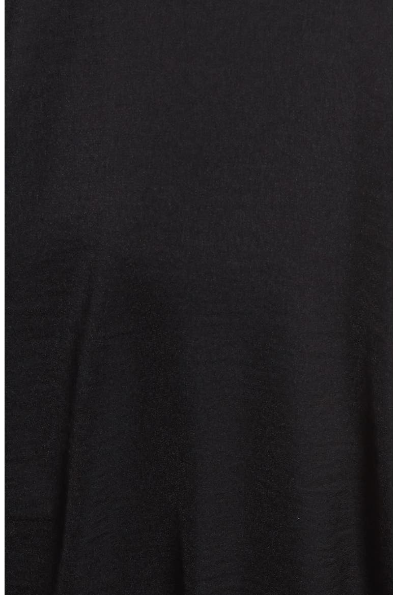 Satin Robe Jacket, Alternate, color, DEEP BLACK