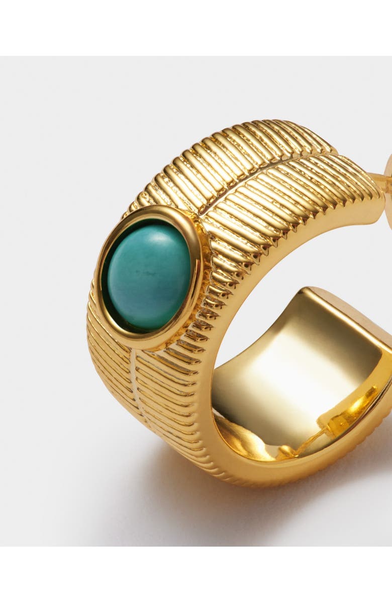 Katie Loxton 'December' Waterproof Gold Birthstone Hoop Earrings, Alternate, color, December