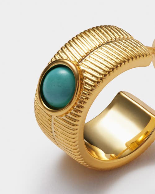 Katie Loxton 'december' Waterproof Gold Birthstone Hoop Earrings In Gold