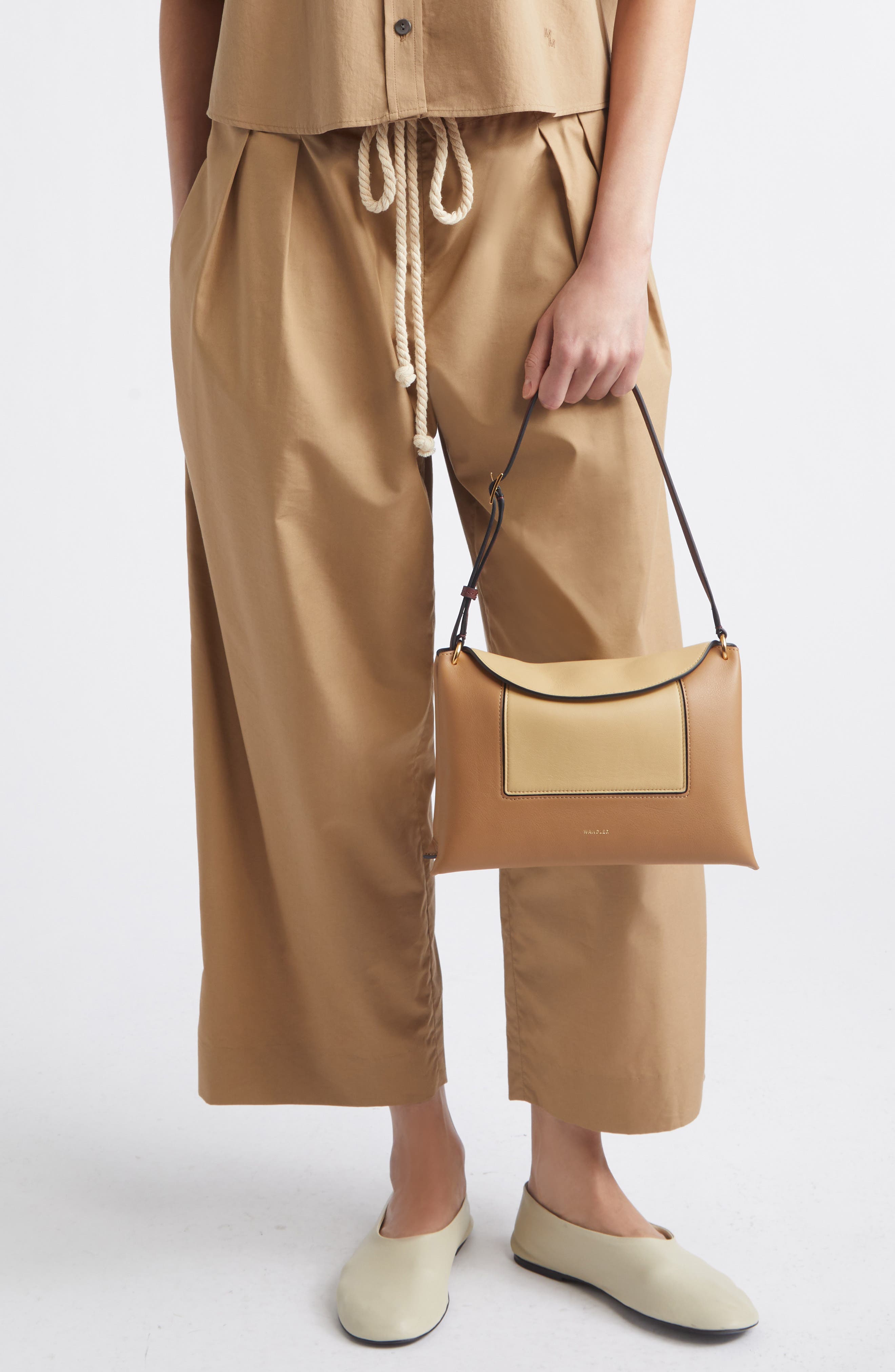 Wandler Penelope Slouch Leather Shoulder Bag, Alternate, color, Clay Shades