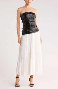 Simkhai Arie Strapless Bustier Midi Dress