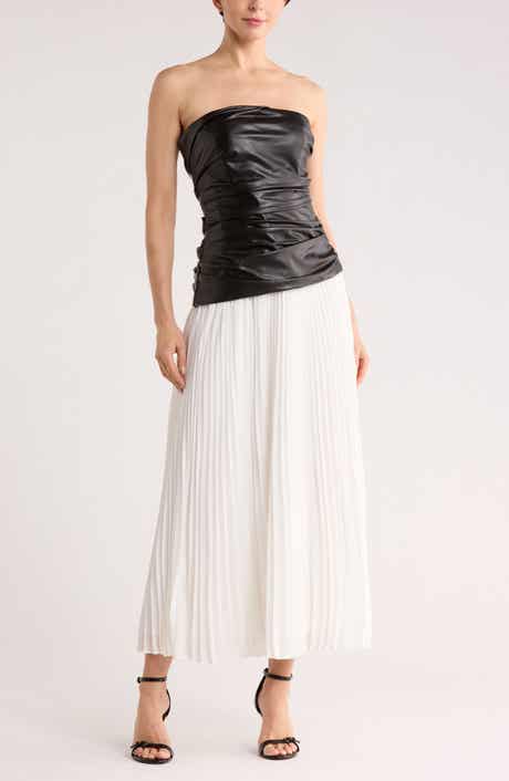 Simkhai Arie Strapless Bustier Midi Dress