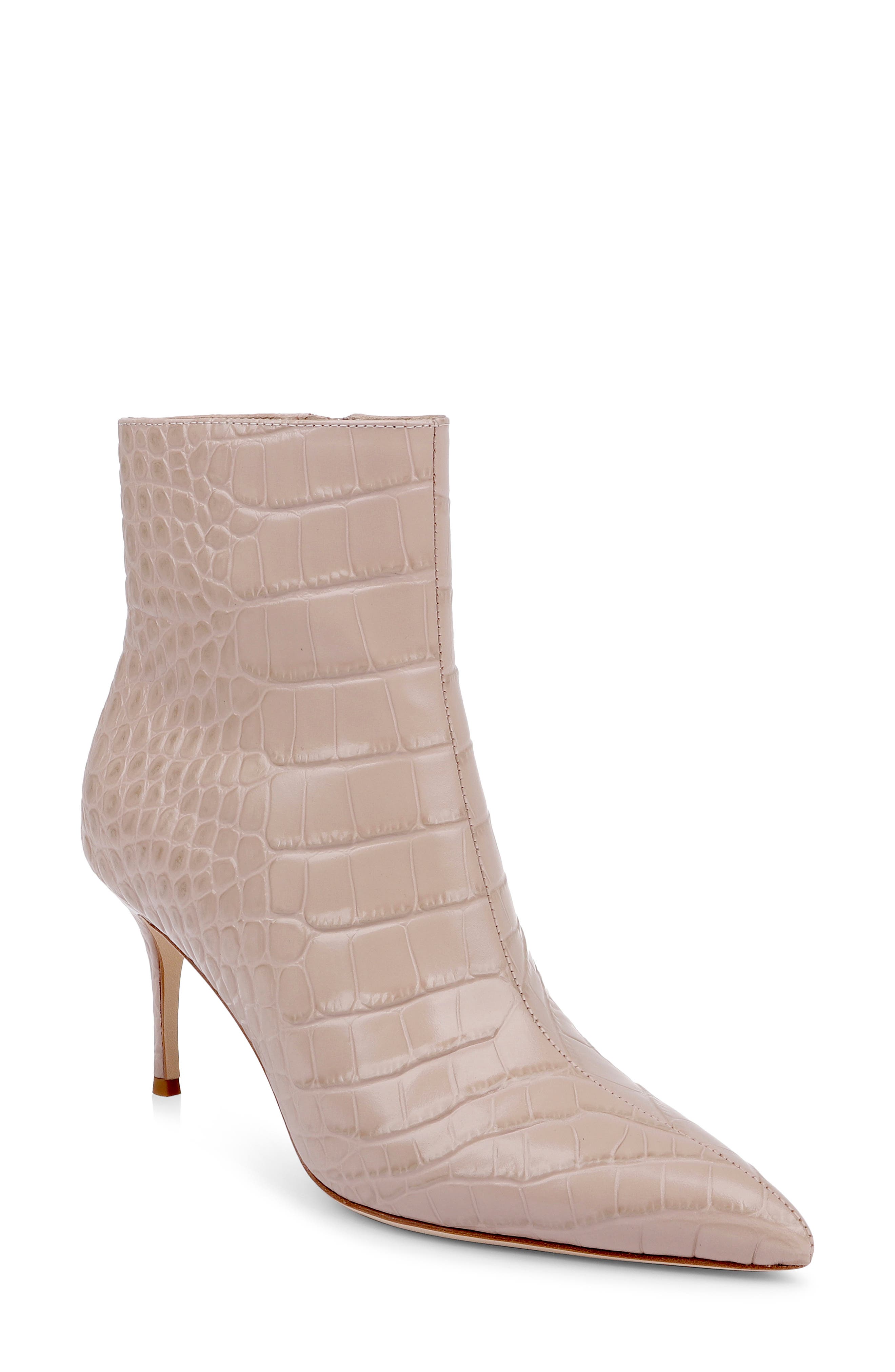 Houston II Leather Bootie, Main, color, CASHEW