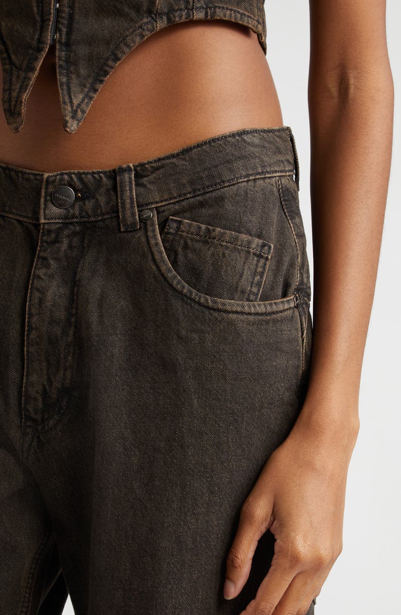 Miaou Echo Drop Crotch Low Rise Baggy Jeans, Alternate, color,