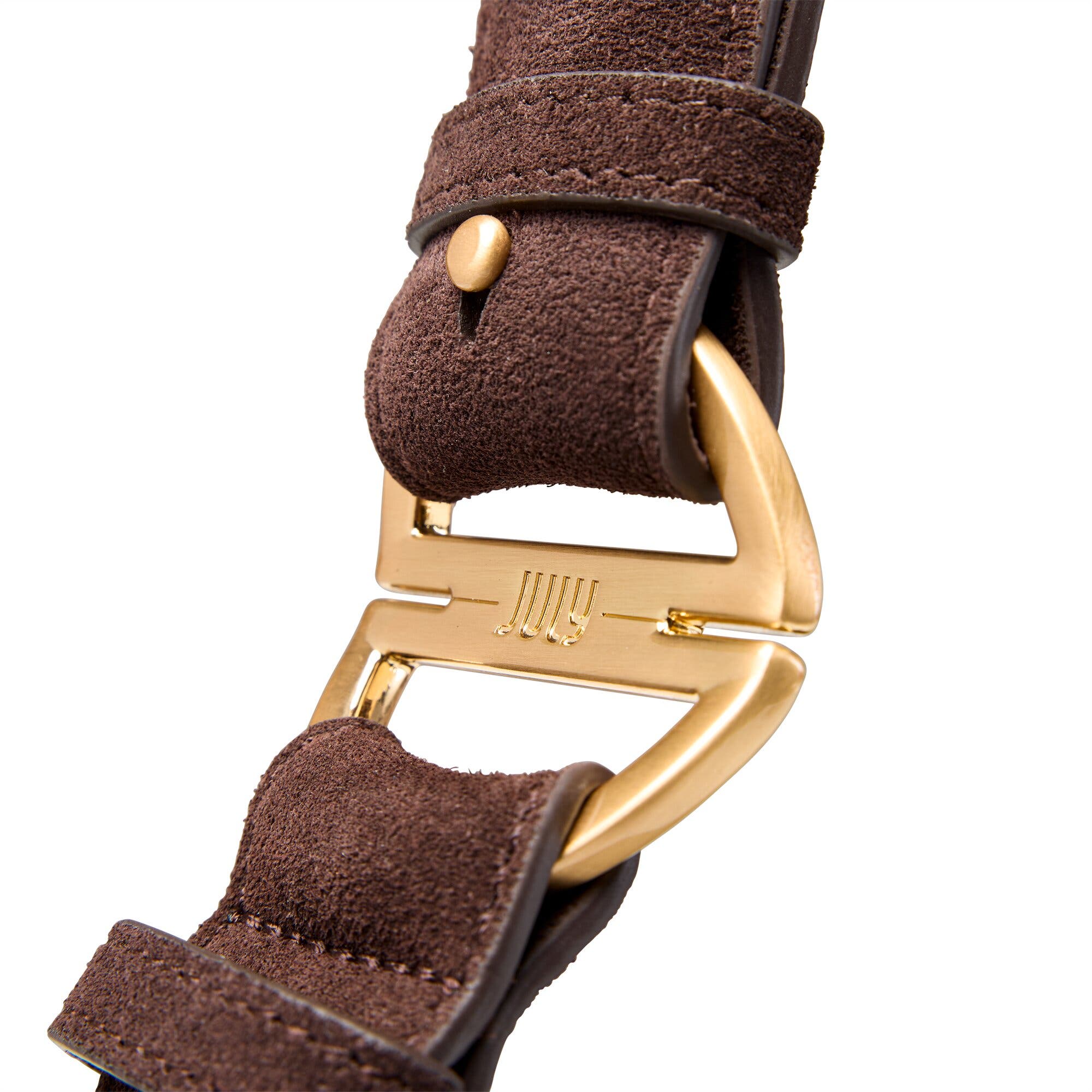 July Juliette Suede Luna Bag, Alternate, color, Espresso