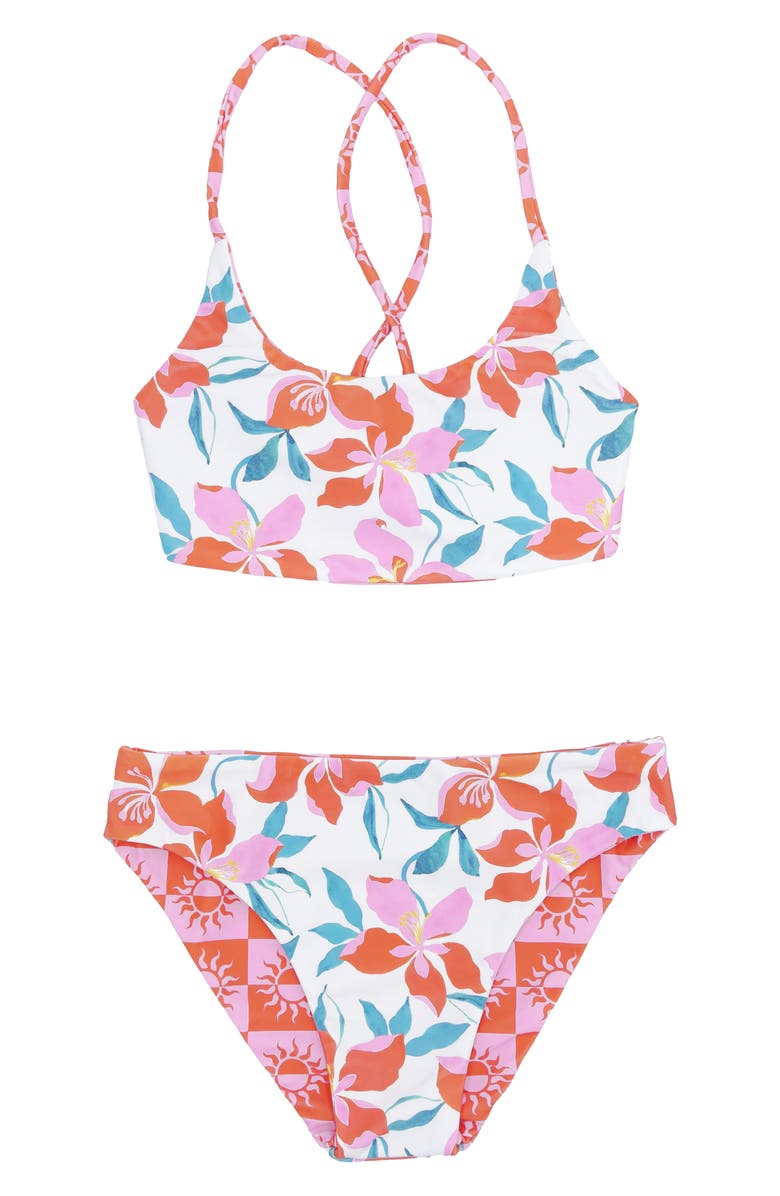 Feather 4 Arrow Kids' Waverly Reversible Two-Piece Swimsuit, Main, color,