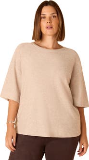 Live Unlimited Short Sleeve Knitted Sweater