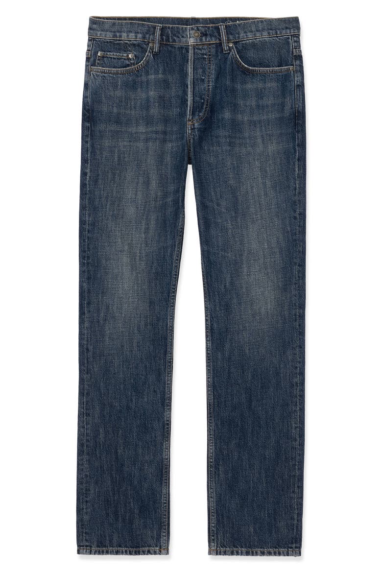 Slim Straight Leg Jeans, Alternate, color, DARK INDIGO