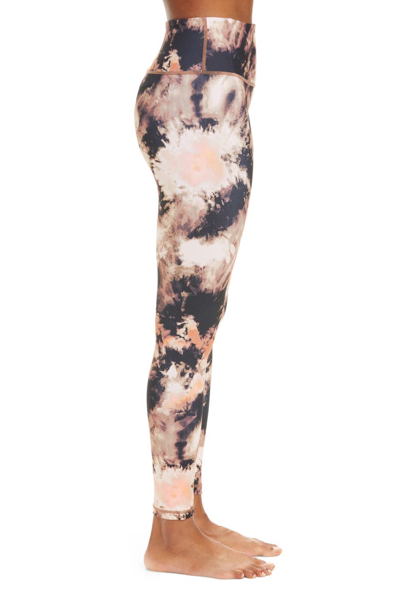 Live In High Waist Ankle Performance Leggings, Alternate, color, BROWN MULTI AGATE PRINT