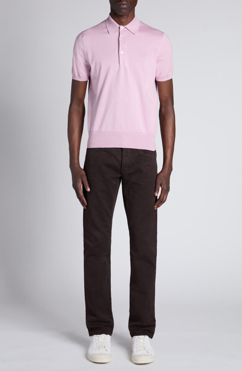 TOM FORD Clean Compact Twill Slim Fit Pants, Alternate, color, Military