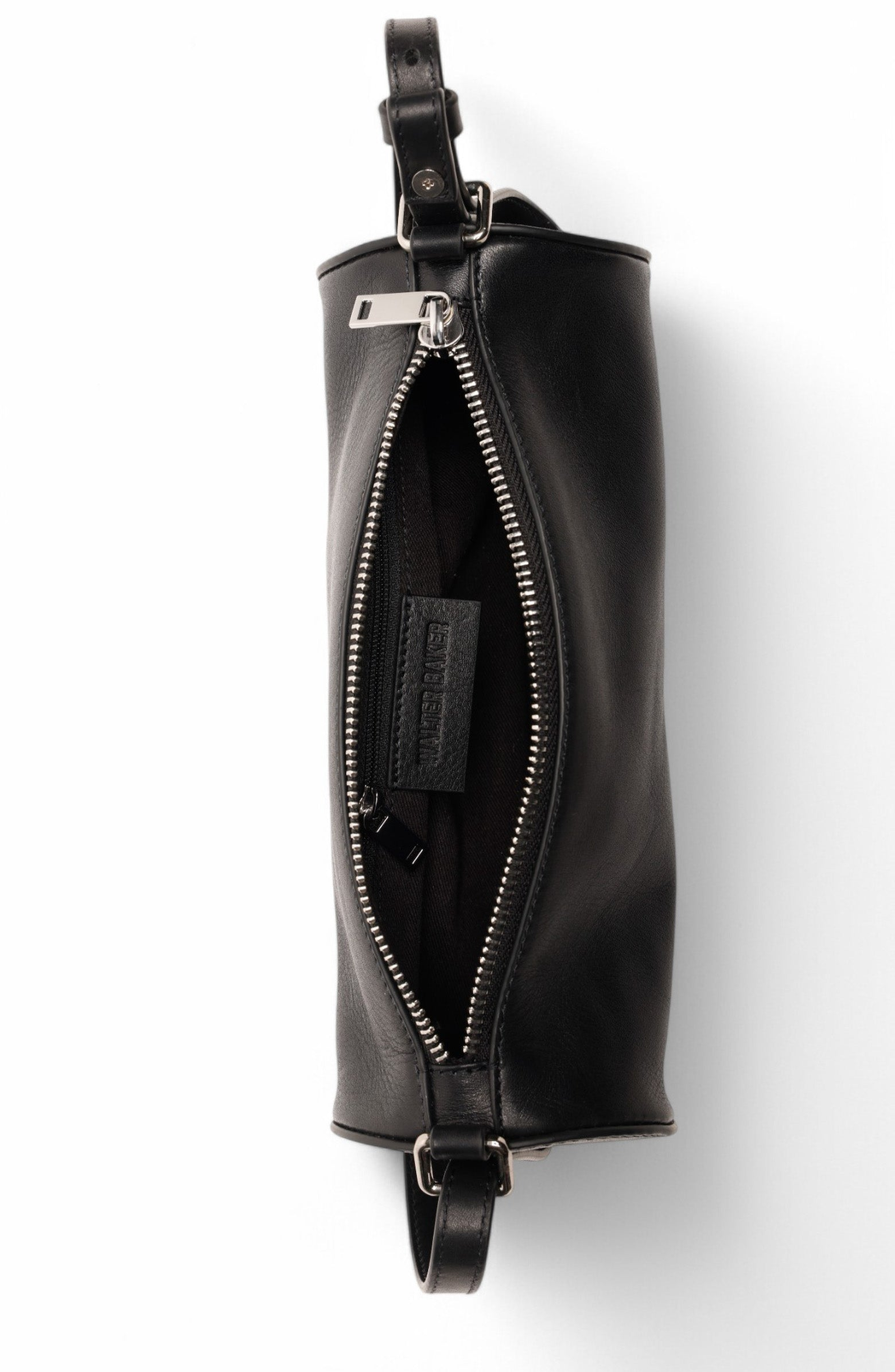 Walter Baker Quinn Barrel Shoulder Bag, Alternate, color, Black