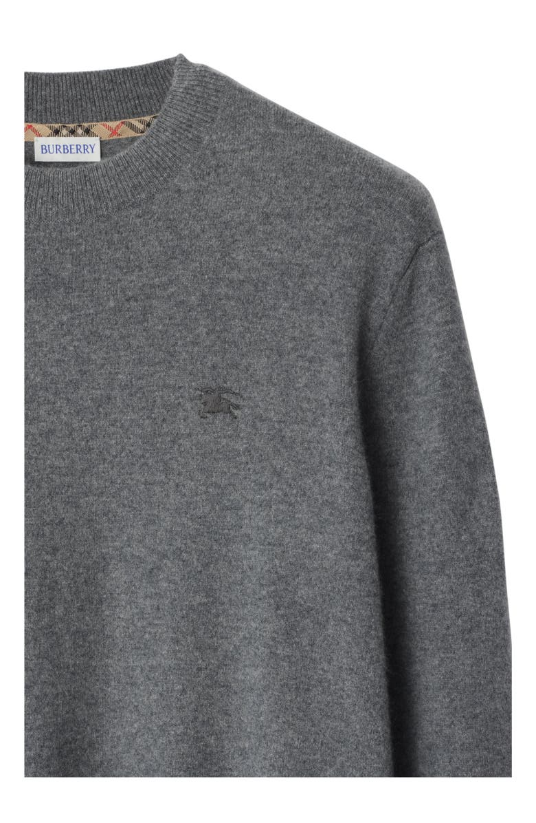 Burberry Cashmere Blend Sweater, Alternate, color, Grey
