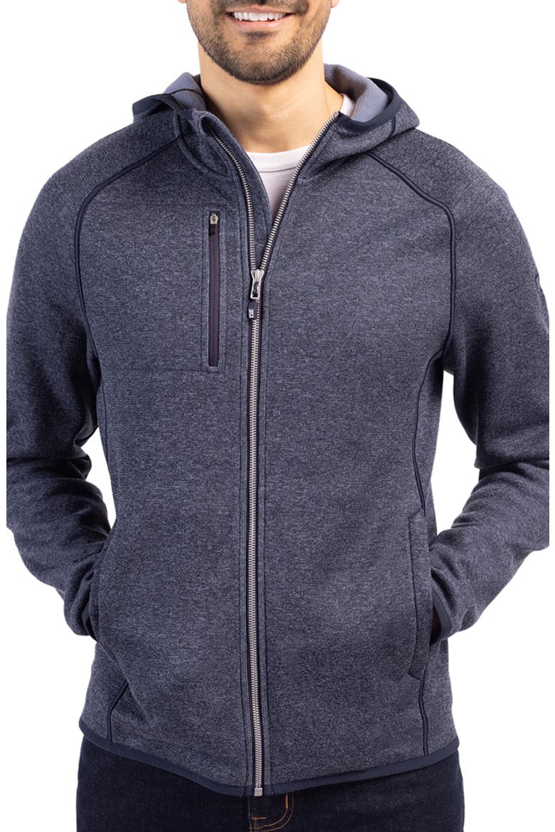 Mainsail Full Zip Hooded Jacket, Main, color, LIBERTY NAVY HEATHER