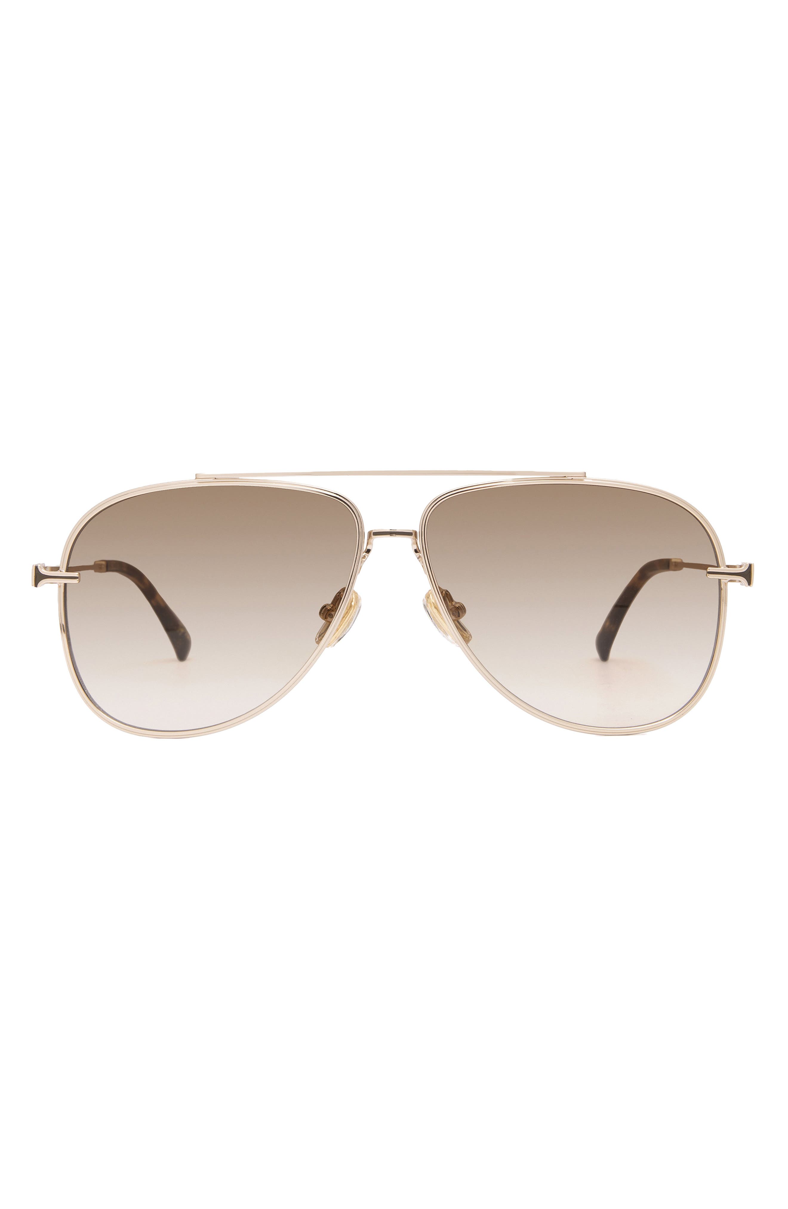 DEZI Top Shelf 59mm Gradient Aviator Sunglasses